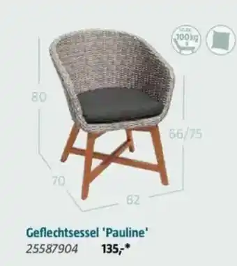 Bauhaus Geflechtsessel 'Pauline' 25587904 Angebot