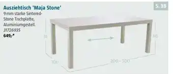 Bauhaus Ausziehtisch 'Maja Stone' Angebot