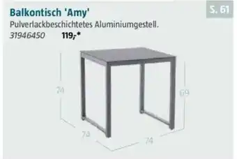 Bauhaus Balkontisch 'Amy' Angebot