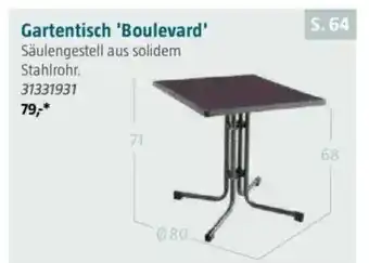 Bauhaus Gartentisch 'Boulevard' Angebot