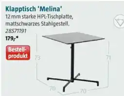 Bauhaus Klapptisch 'Melina' Angebot