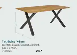 Bauhaus Tischbeine 'X-Form' Angebot