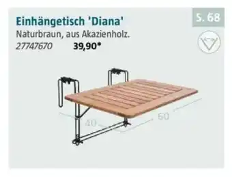 Bauhaus Einhängetisch 'Diana' Angebot