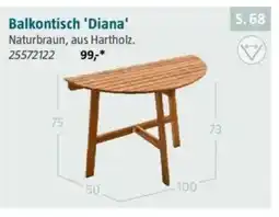 Bauhaus Balkontisch 'Diana' Angebot