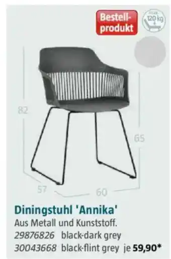 Bauhaus Diningstuhl 'Annika' Angebot