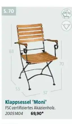 Bauhaus Klappsessel 'Moni' Angebot