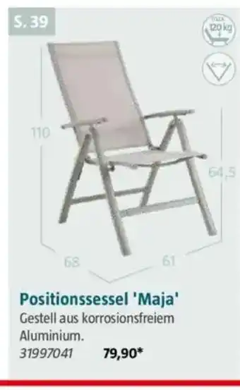 Bauhaus Positionssessel 'Maja' Angebot