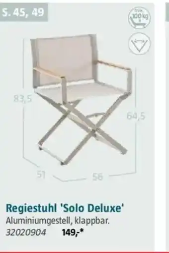 Bauhaus Regiestuhl 'Solo Deluxe' Angebot