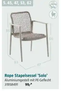 Bauhaus Rope Stapelsessel 'Solo' Angebot