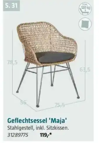 Bauhaus Geflechtsessel 'Maja' Angebot