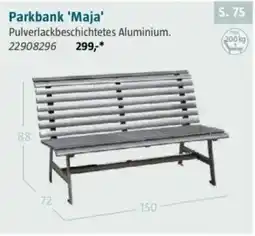 Bauhaus Parkbank 'Maja' Angebot