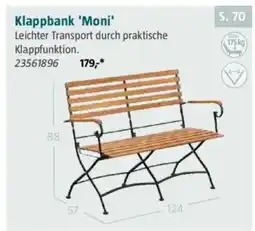 Bauhaus Klappbank 'Moni' Angebot