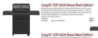 Bauhaus Gasgrill 'Cliff 3000 Beast Black Edition' Angebot