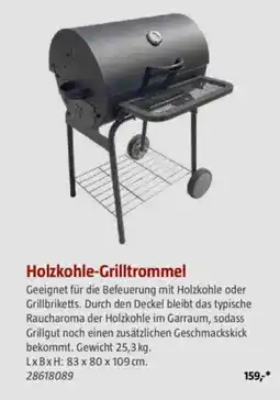 Bauhaus Holzkohle-Grilltrommel Angebot