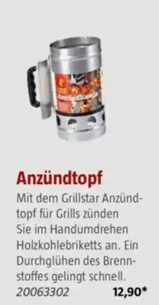 Bauhaus Anzündtopf Angebot