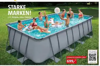 Bauhaus Framepool-Set rechteckig L: 5,49 m Angebot