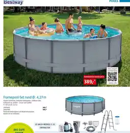 Bauhaus Bestway Framepool-Set rund Ø: 4,27m Angebot