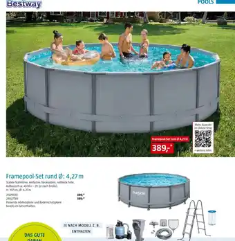 Bauhaus Bestway Framepool-Set rund Ø: 4,27m Angebot