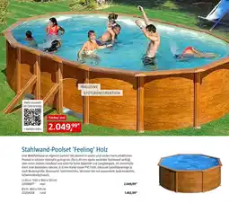 Bauhaus Stahlwand-Poolset 'Feeling' Holz Angebot