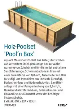 Bauhaus myPOOL Holz-Poolset 'Pool'n Box' Angebot