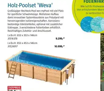 Bauhaus myPOOL Holz-Poolset 'Weva' Angebot