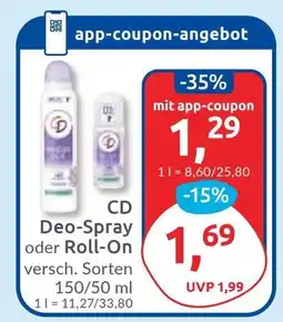 Budni CD Deo-Spray oder Roll-On Angebot