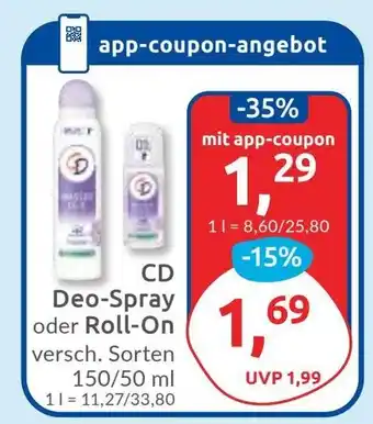 Budni CD Deo-Spray oder Roll-On Angebot