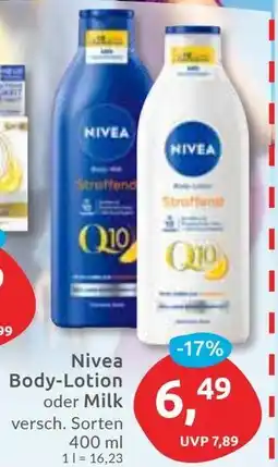 Budni Nivea Body-Lotion oder Milk Angebot