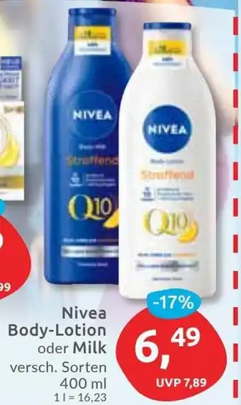 Budni Nivea Body-Lotion oder Milk Angebot