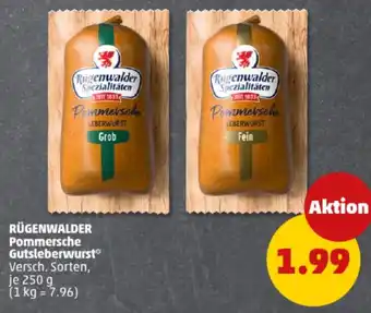 PENNY RÜGENWALDER Pommersche Gutsleberwurst Angebot