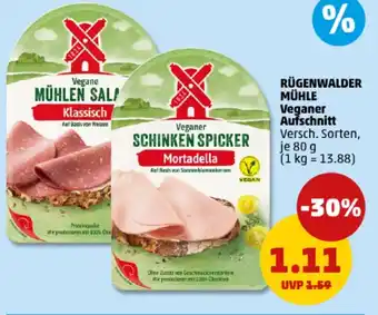 PENNY RÜGENWALDER MÜHLE Veganer Aufschnitt Angebot