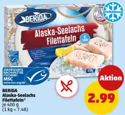 PENNY BERIDA Alaska-Seelachs Filettafeln Angebot