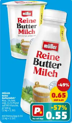 PENNY MÜLLER Reine Buttermilch Angebot