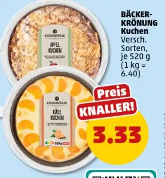 PENNY BÄCKER- KRÖNUNG Kuchen Angebot