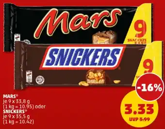 PENNY Mars oder Snickers Angebot