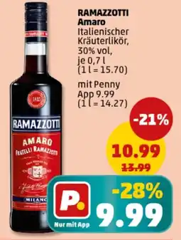 PENNY RAMAZZOTTI Amaro Angebot