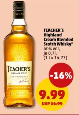 PENNY TEACHER'S Highland Cream Blended Scotch Whisky Angebot