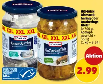 PENNY HOMANN Bismarck- hering oder Bratherings- filets Angebot