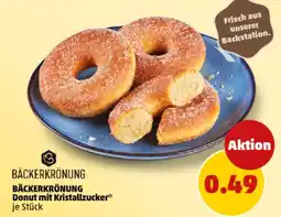 PENNY BÄCKERKRÖNUNG Donut mit Kristallzucker Angebot