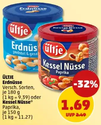 PENNY ÜLTJE Erdnüsse oder Kessel Nüsse Angebot