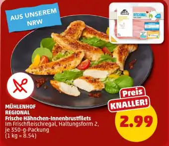 PENNY MÜHLENHOF REGIONAL Frische Hähnchen-Innenbrustfilets Angebot