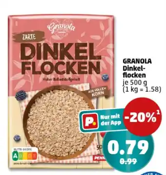 PENNY GRANOLA Dinkel- flocken Angebot