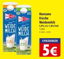 Famila Nord Ost Hansano frische Weidemilch Angebot