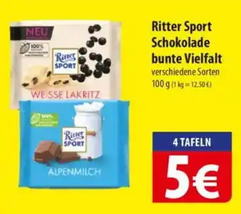 Famila Nord Ost Ritter Sport Schokolade bunte Vielfalt Angebot