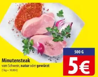 Famila Nord Ost Minutensteak natur oder gewürzt Angebot