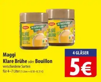 Famila Nord Ost Maggi Klare Brühe oder Bouillon Angebot