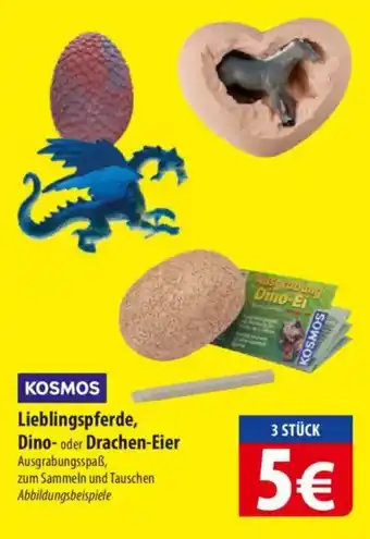 Famila Nord Ost KOSMOS Lieblingspferde, Dino- oder Drachen-Eier Angebot