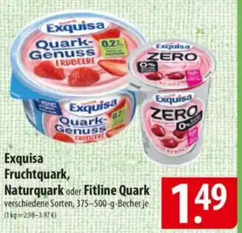 Famila Nord Ost Exquisa Fruchtquark, Naturquark oder Fitline Quark Angebot