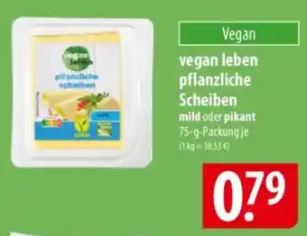 Famila Nord Ost vegan leben pflanzliche Scheiben mild oder pikant Angebot