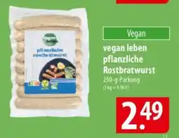 Famila Nord Ost vegan leben pflanzliche Rostbratwurst Angebot